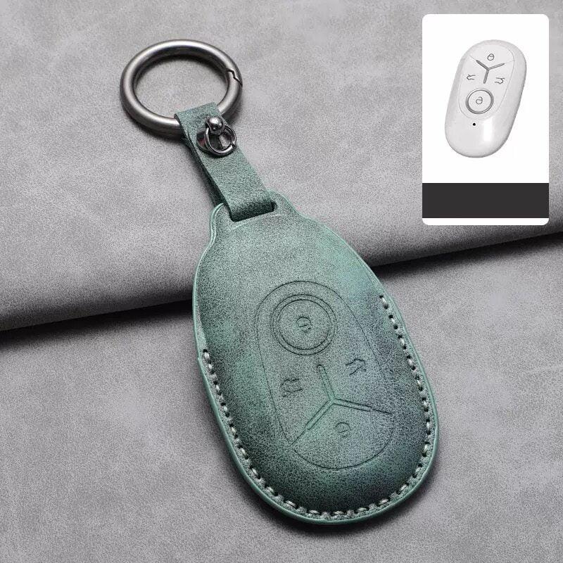 EVSTITAN Suede Leather Key Holder for Geely EX2/E2