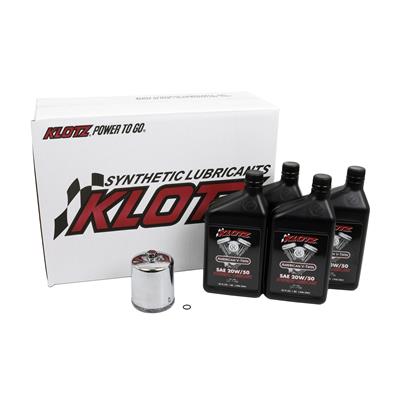 Klotz Synthetic Basic V-Twin Oil Service Kits - KH105