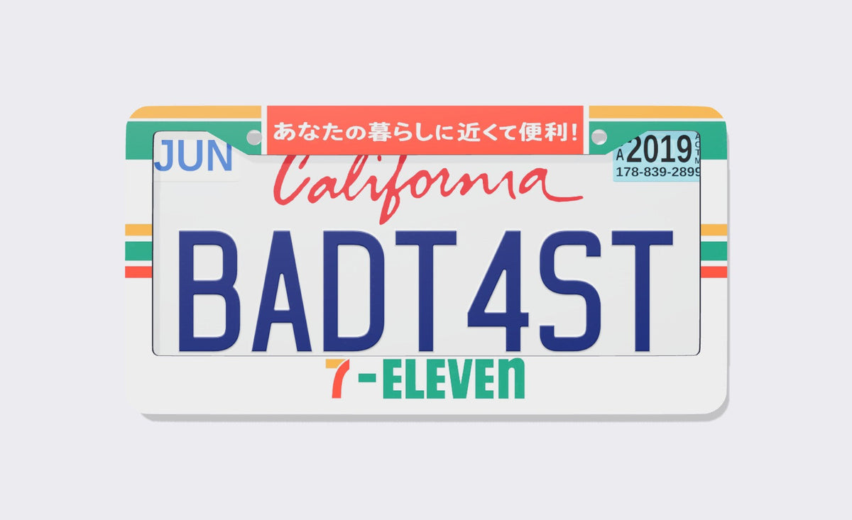 Konbini 7/11 License Plate Frame