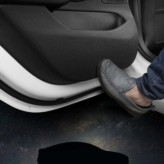 Tesery Leather Anti-kick Mat Sticker Interior Anti-Dirt Protector for Tesla Model 3 (4PCS)