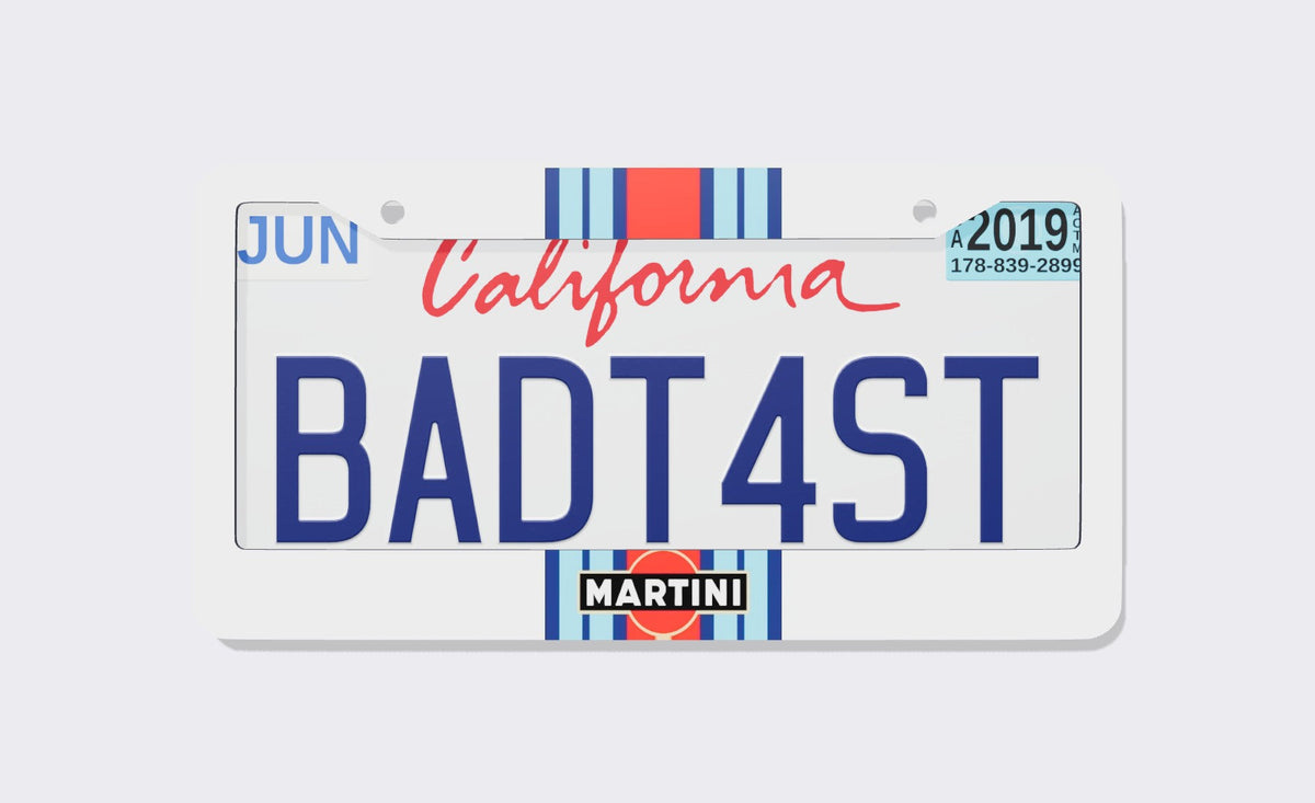 Martini Racing License Plate Frame