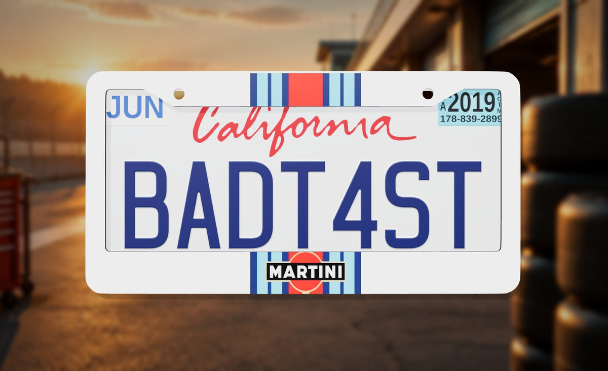 Martini Racing License Plate Frame