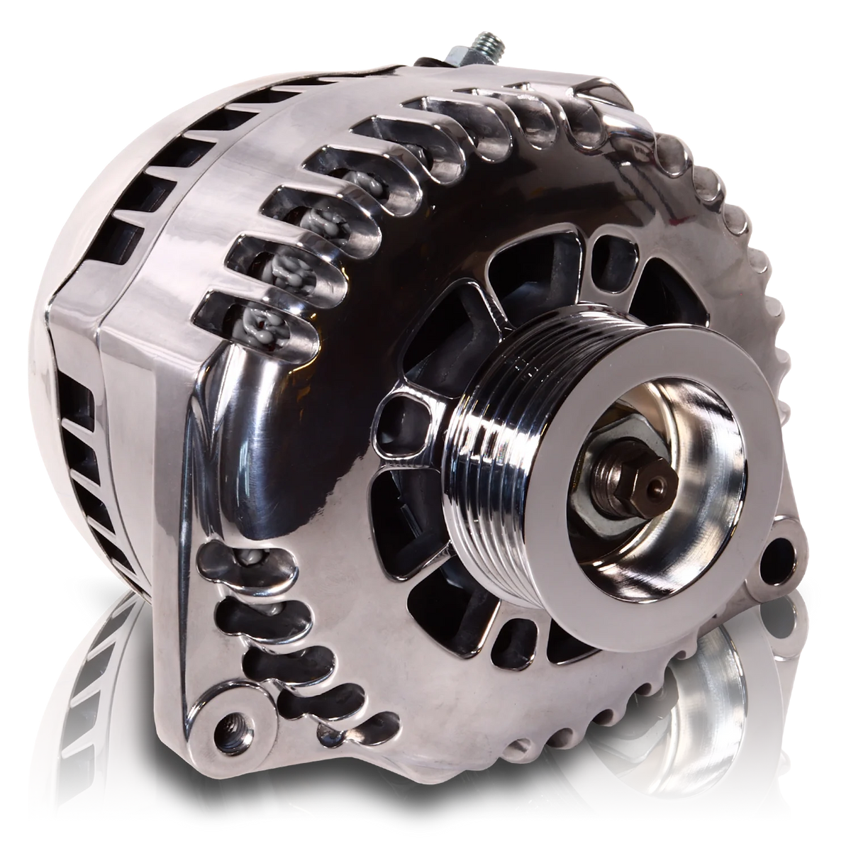 Mechman 170 Amp 6-Phase High Output Alternator 1988-1995 GM Truck - Polished