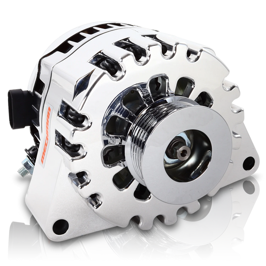 Mechman 170 Amp Billet Racing Alternator C5 / C6 Corvette 5.7L 6.2L - Chrome