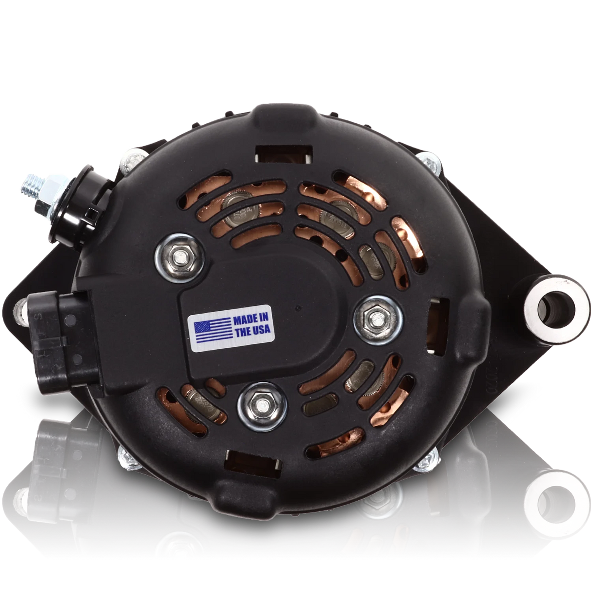 Mechman 240 Amp S Series Billet Alternator 2003-2004 Ford Mustang Cobra 4.6L Supercharged - Black Anodized - image 3