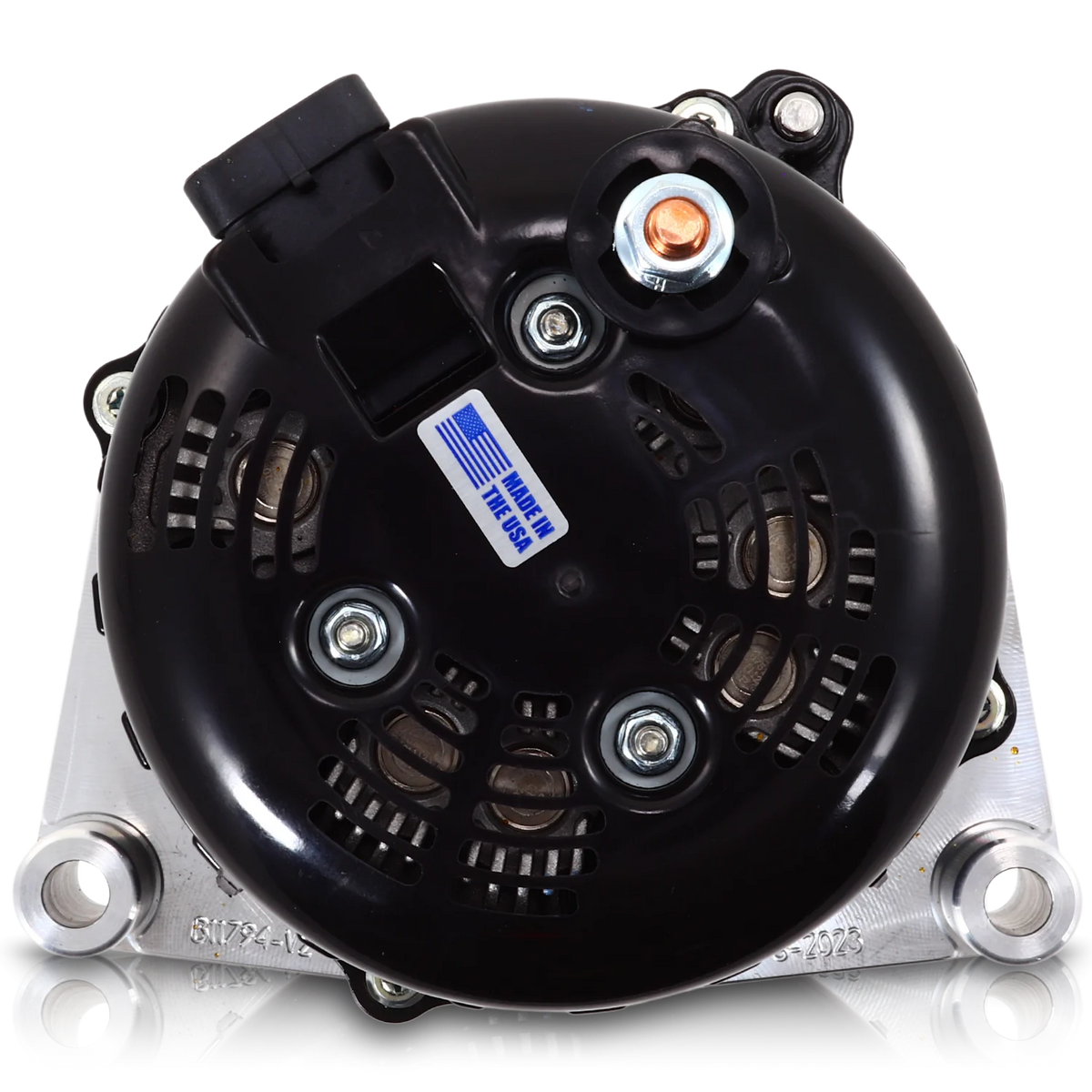 Mechman 250 Amp High Output Alternator 2010-2015 Chevrolet Camaro 6.2L Non-Supercharged - Machined - image 3