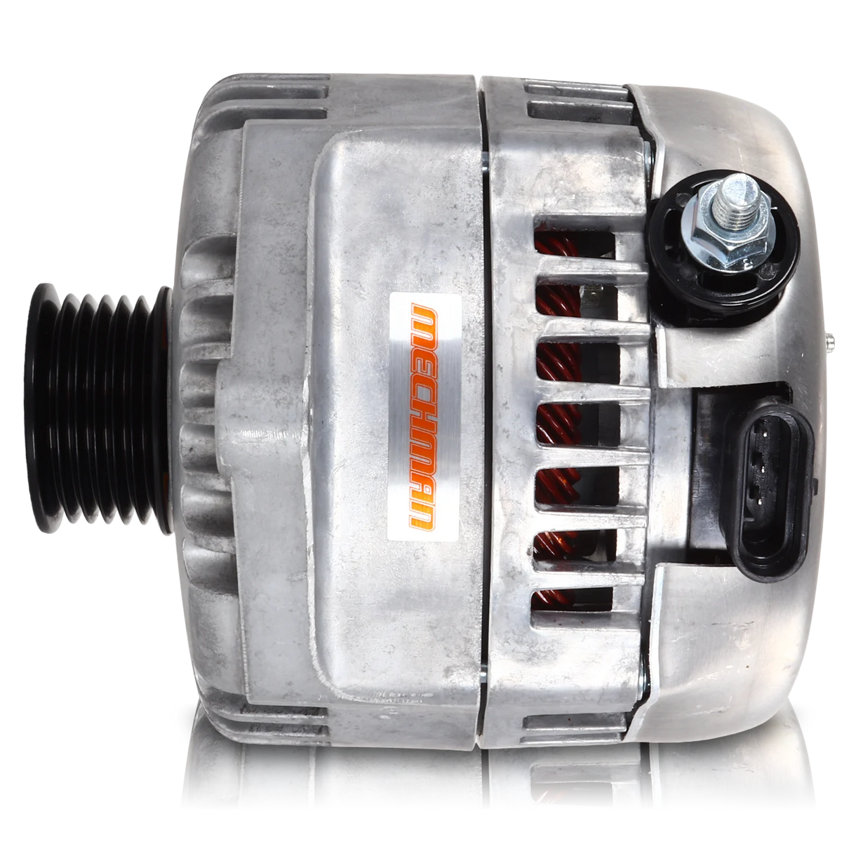 Mechman 320 Amp Racing Alternator 1965-1985 GM - Natural - image 4