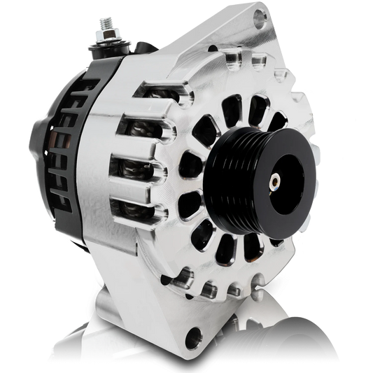 Mechman 320 Amp S Series Billet Racing Alternator 1979-2004 Ford 6/12 Ford 6S - Polished