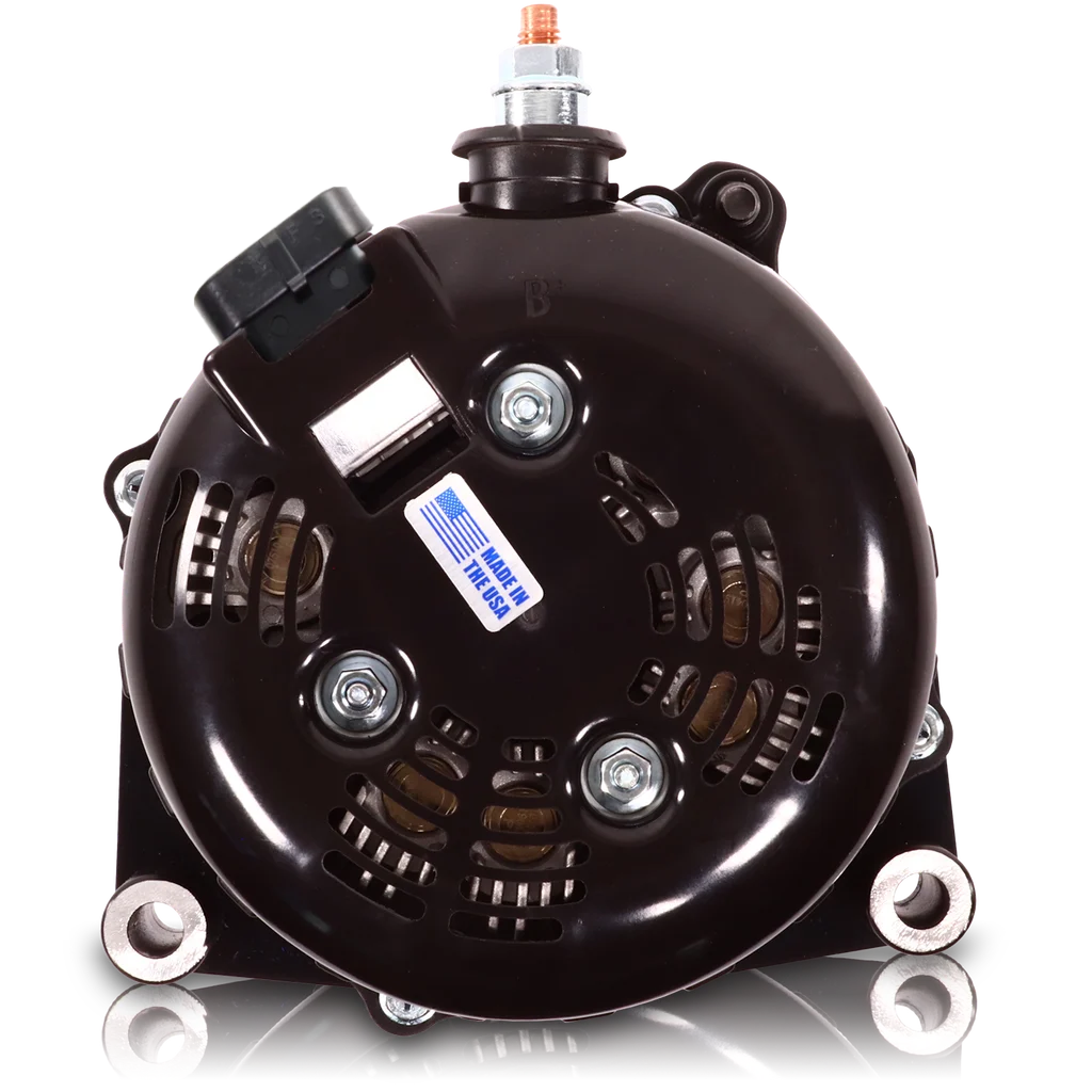Mechman 400 Amp Billet Large Case Alternator 2001-2007 GM HD Truck 6.6L Duramax - Dark Blue - image 2