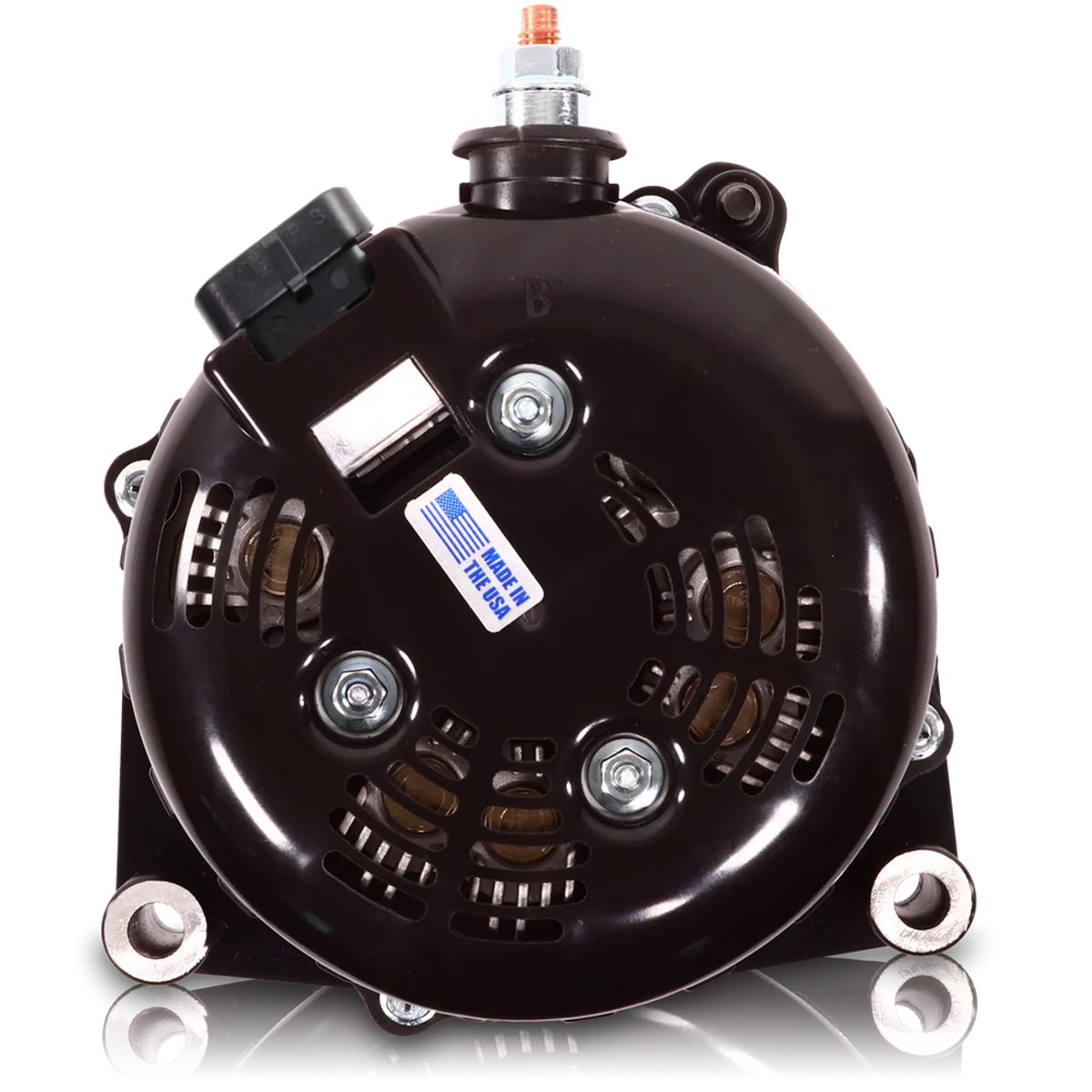 Mechman 400 Amp Billet Large Case Alternator 2001-2007 GM HD Truck 6.6L Duramax - Purple - image 3