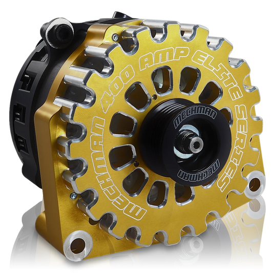 Mechman 400 Amp High Output Alternator 1996-2004 GM Truck 4.3L 4.8L 5.3L 5.7L 6L - Gold Billet