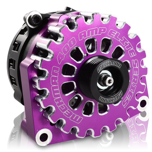 Mechman 400 Amp RVC Bypass Alternator 2005-2013 GM Truck 4.3L 4.8L 5.3L 5.7L 6L - Purple Billet