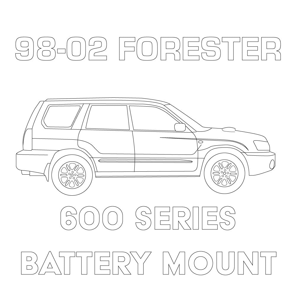 MeLe Design 1998-2002 Subaru Forester 600 Series Battery Mount