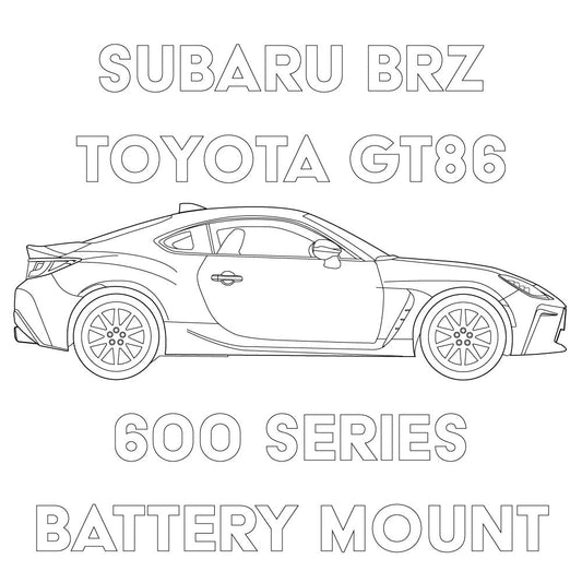 MeLe Design 2013+ Subaru BRZ/Toyota 86 600 Series Battery Mount