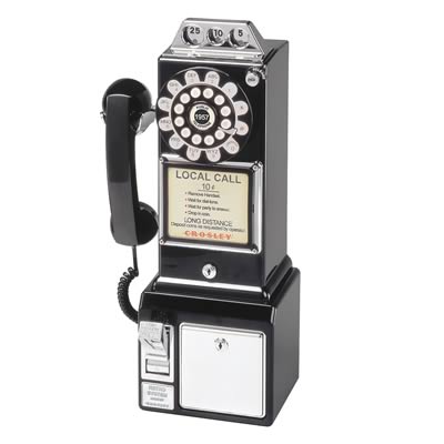 Crosley Replica Pay Phone - CR56BK
