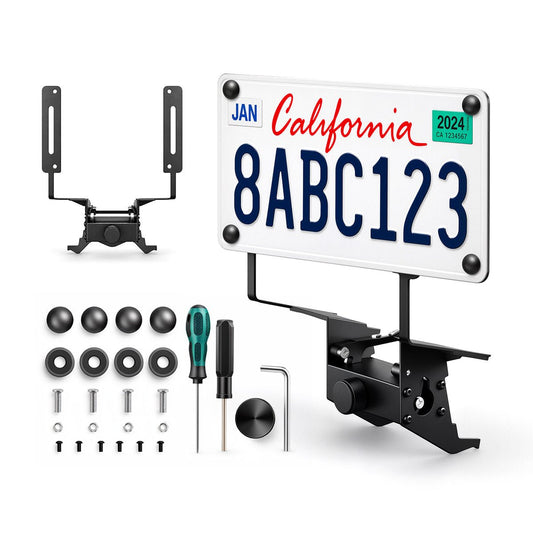 Tesery Model Y Juniper Front License Plate Holder | No-Drill, Anti-Theft Aluminum