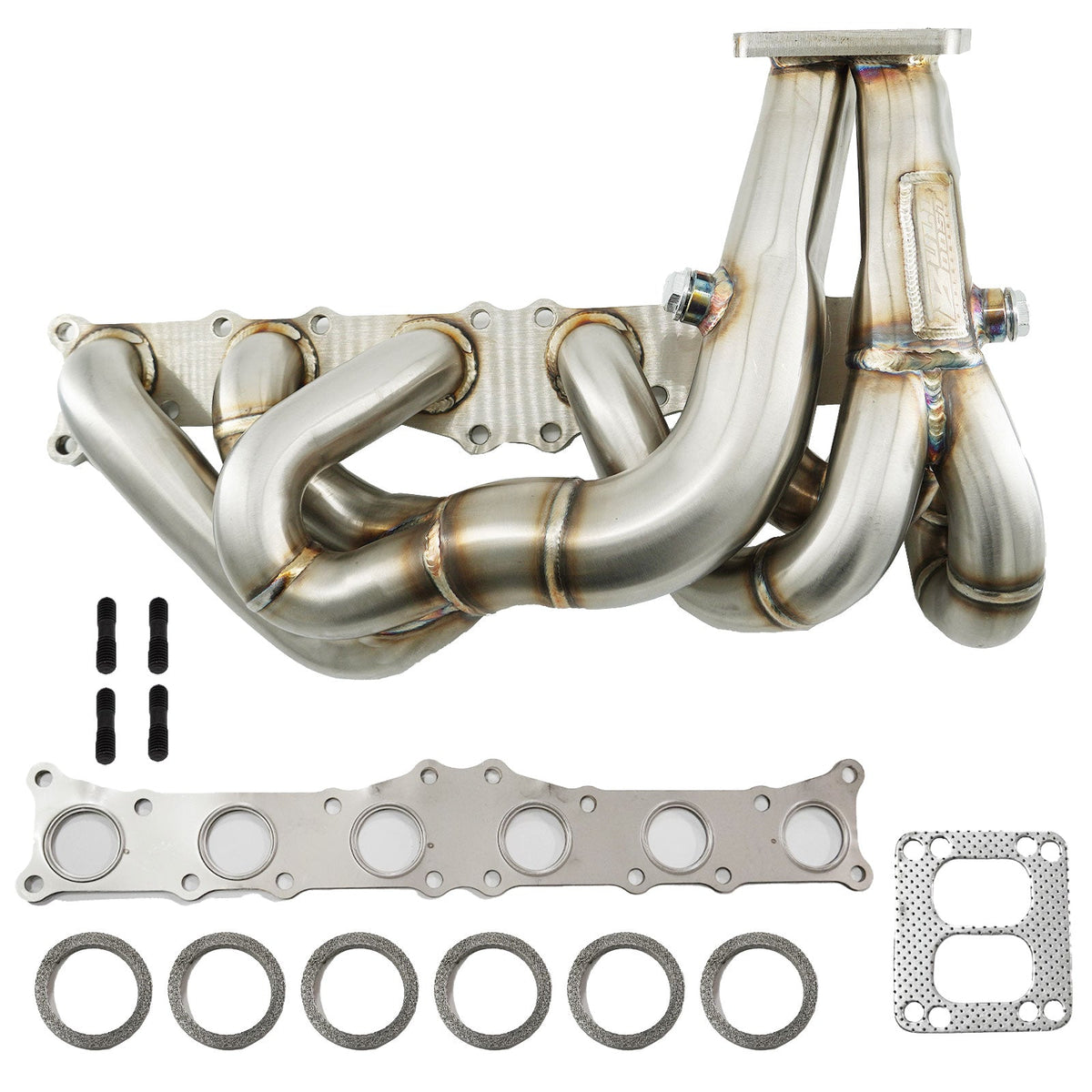Bull Boost T3 T4 Single Turbo Conversion Exhaust Header Kit For N54 135i 335i 535i AWD Z4 3.0L