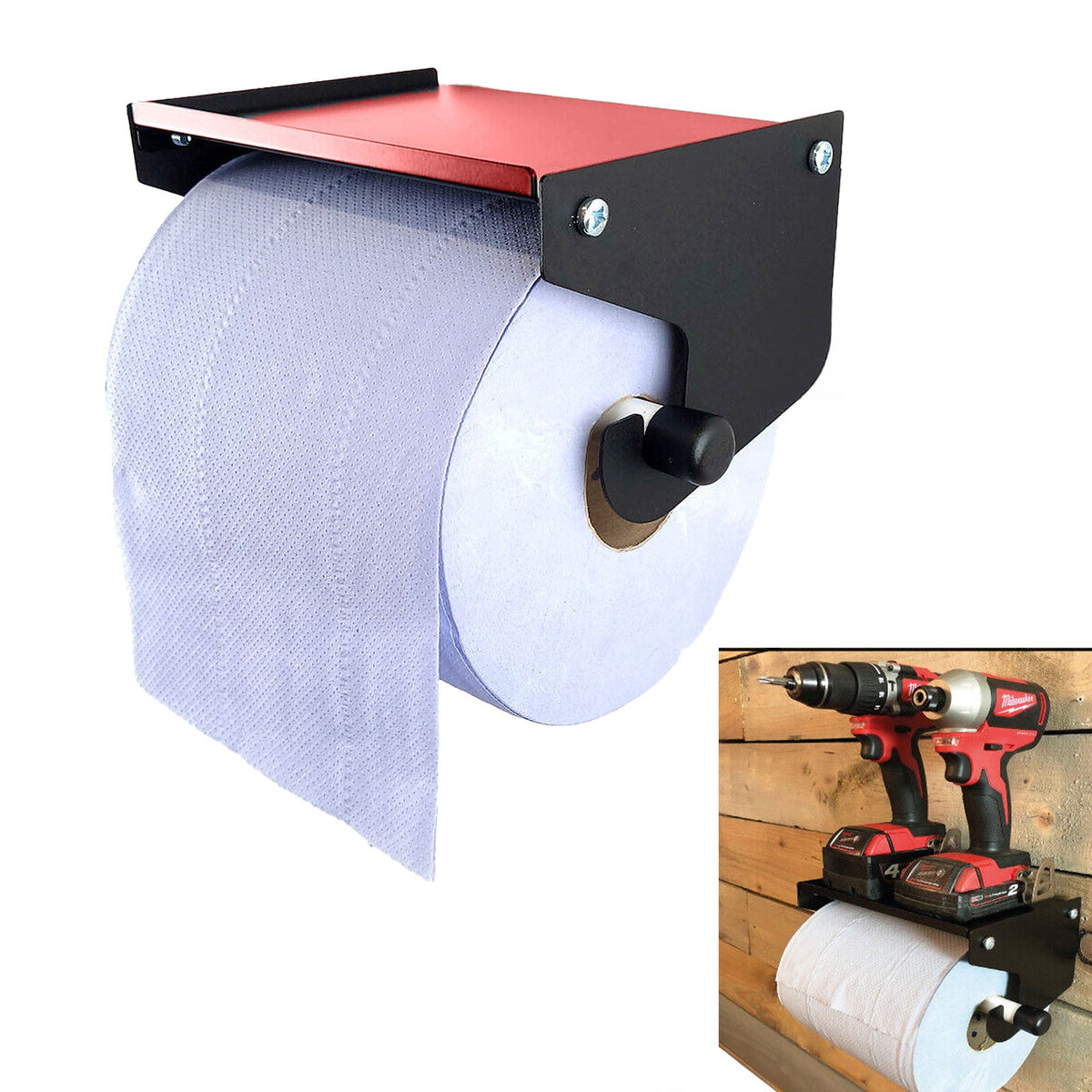 Bull Boost Van Mountable Blue Roll Paper Towel Holder Dispenser Stop Brake Office Cleaning