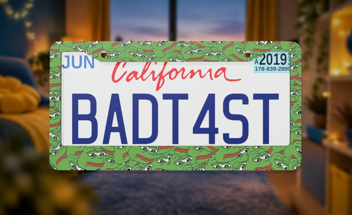 Pepe the Frog License Plate Frame