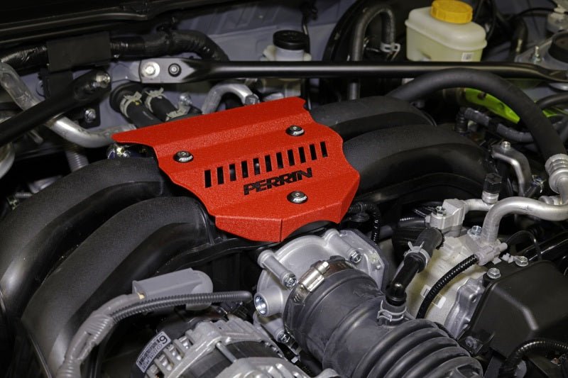JDMuscle Perrin [22-26 BRZ/GR86] Engine Cover - Red Wrinkle