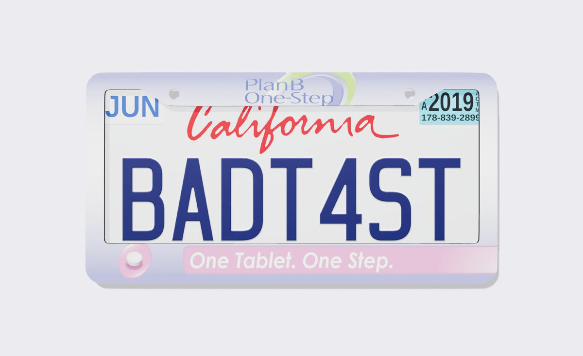 Plan B License Plate Frame