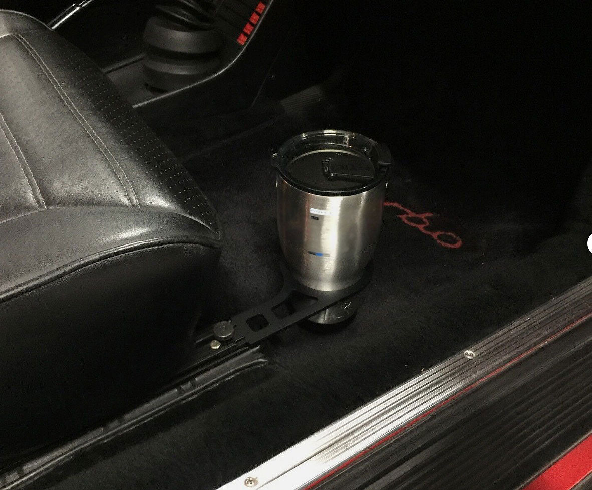 Bull Boost Seat Rail Cup Holder Bracket For 68-98 Porsche 911