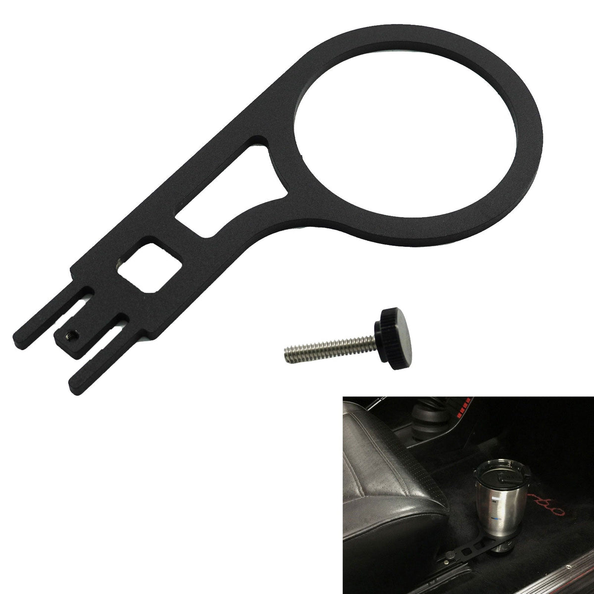 Bull Boost Seat Rail Cup Holder Bracket For 68-98 Porsche 911