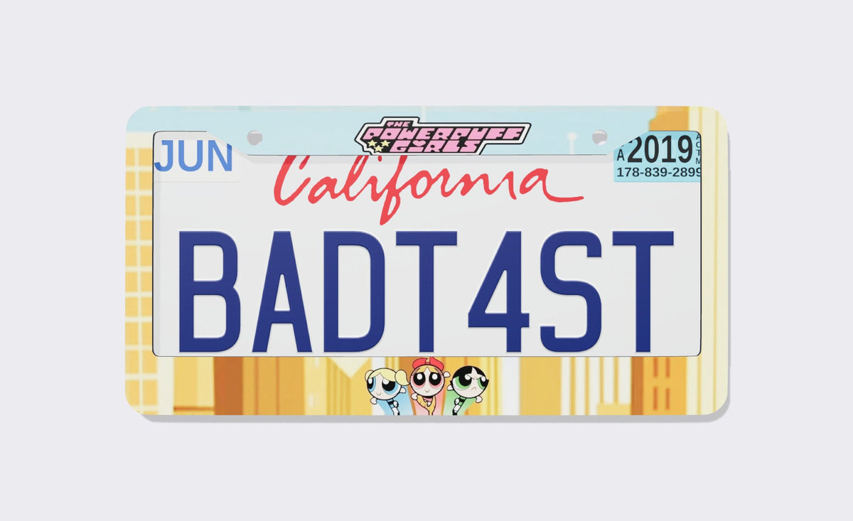 Powerpuff Girls License Plate Frame