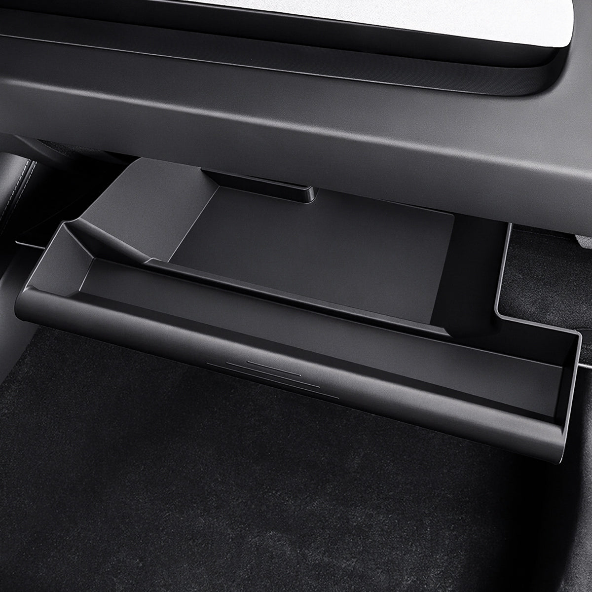 Tesery Push-Pull Glovebox Storage Case for Tesla Model 3 Highland / Model Y Juniper / YL (LHD)