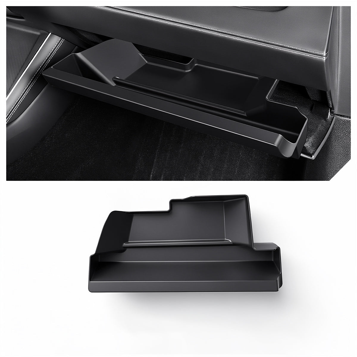 Tesery Push-Pull Glovebox Storage Case for Tesla Model 3 Highland / Model Y Juniper / YL (LHD)