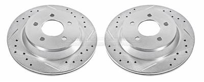 PowerStop Evolution Drilled and Slotted Rotors - AR8146XPR
