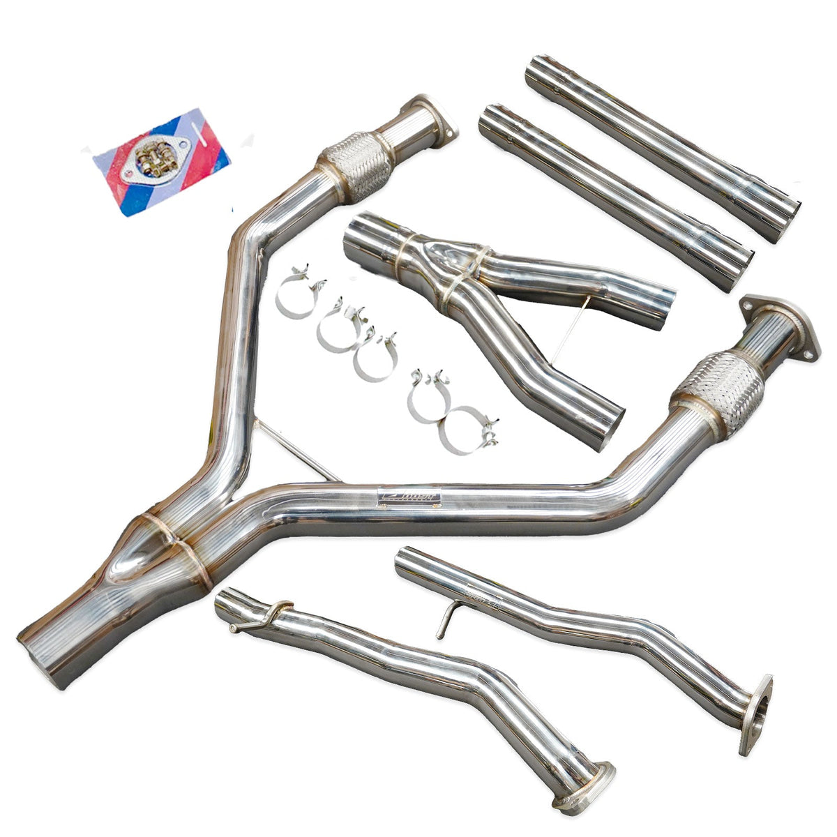Bull Boost 2.5" to 3" Y-Pipe Kit Stainless Steel for 2016-2023 Infiniti Q50 V37 V6 3.0L Twin Turbo