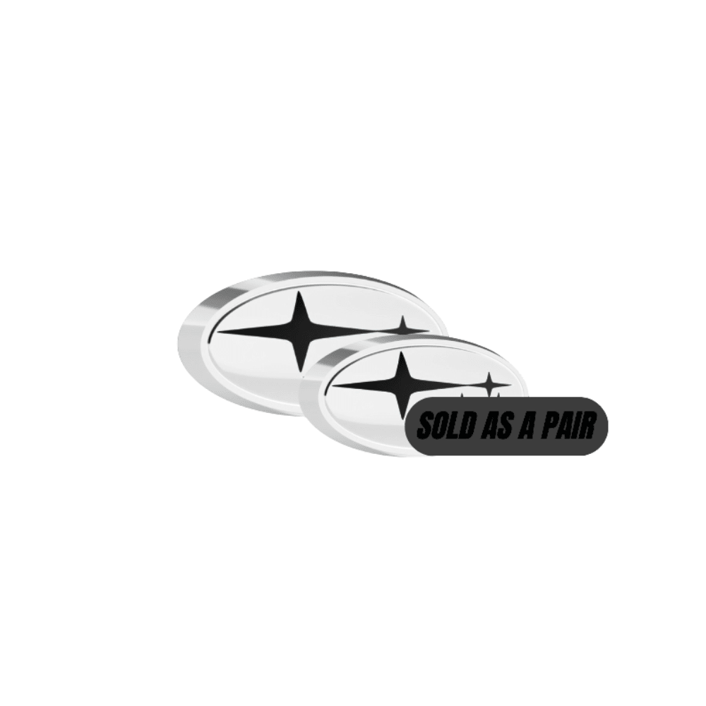 JDMuscle Racing Art [22-26 WRX] Front + Rear Emblem Kit