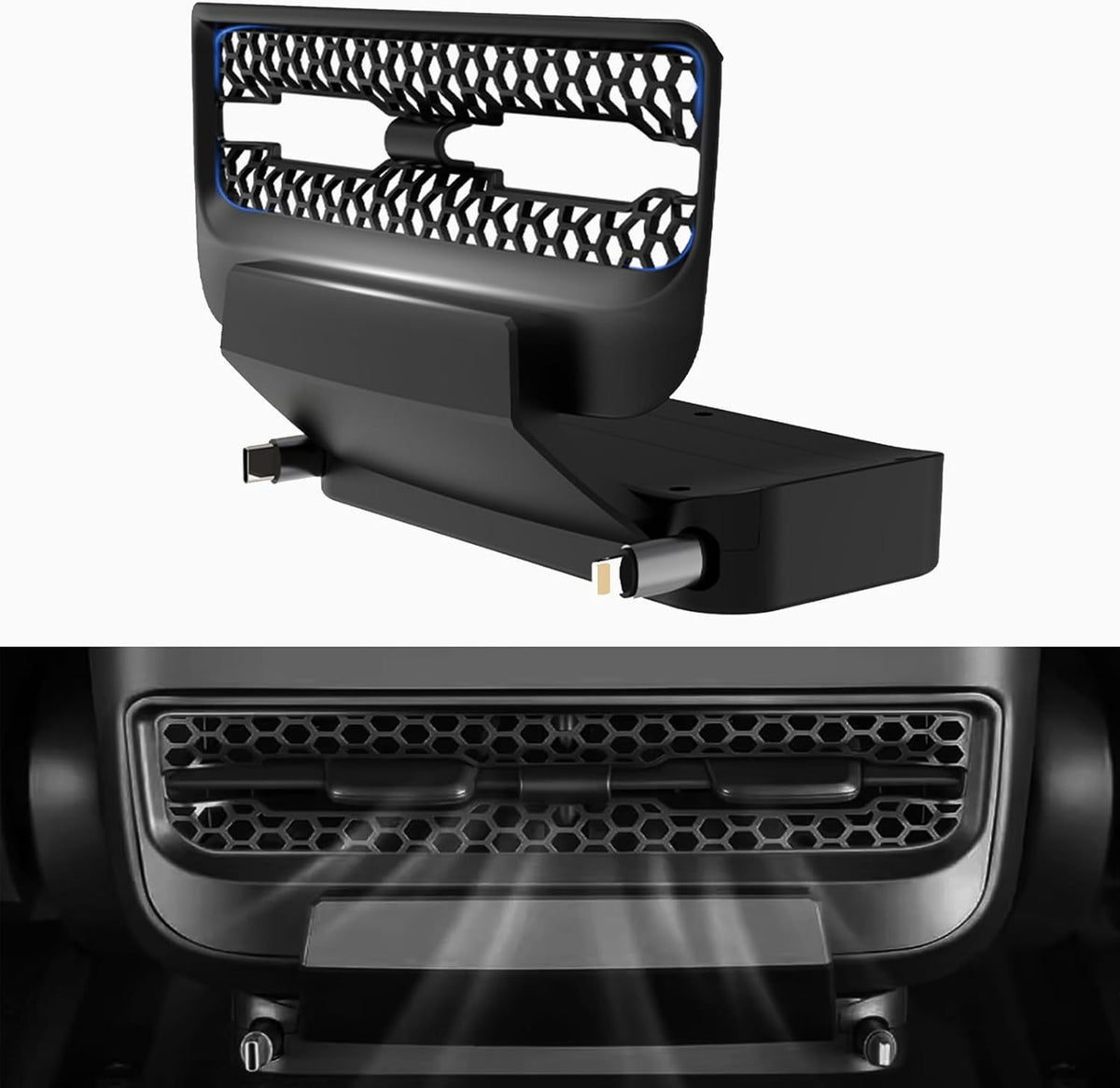 Tesery Rear Air Outlet Expansion Dock for Model 3/Y