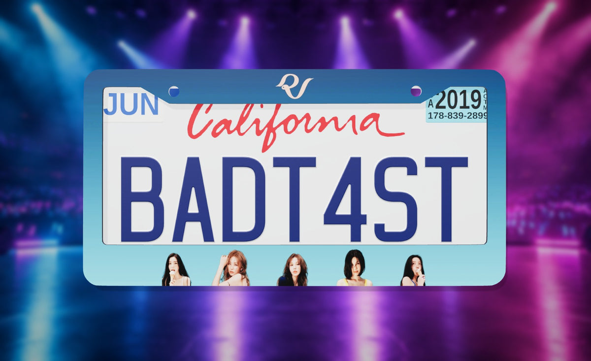 Red Velvet Kpop License Plate Frame