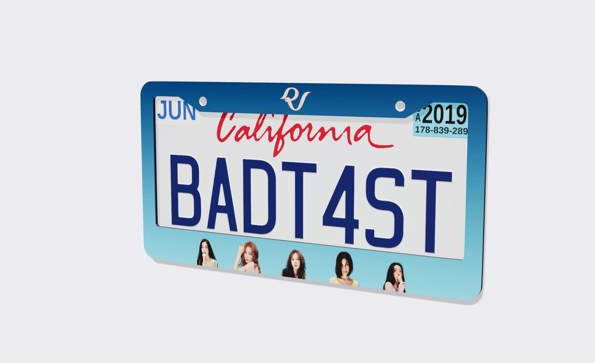 Red Velvet Kpop License Plate Frame