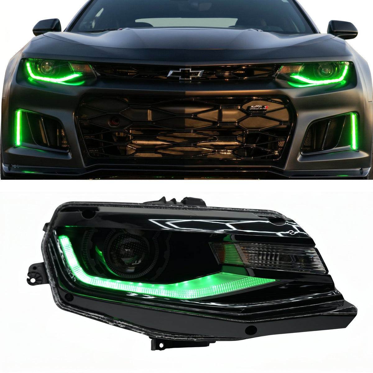RGB Halo Kits Chevrolet Camaro Flow Series Multicolor DRL Boards (2016-2018)