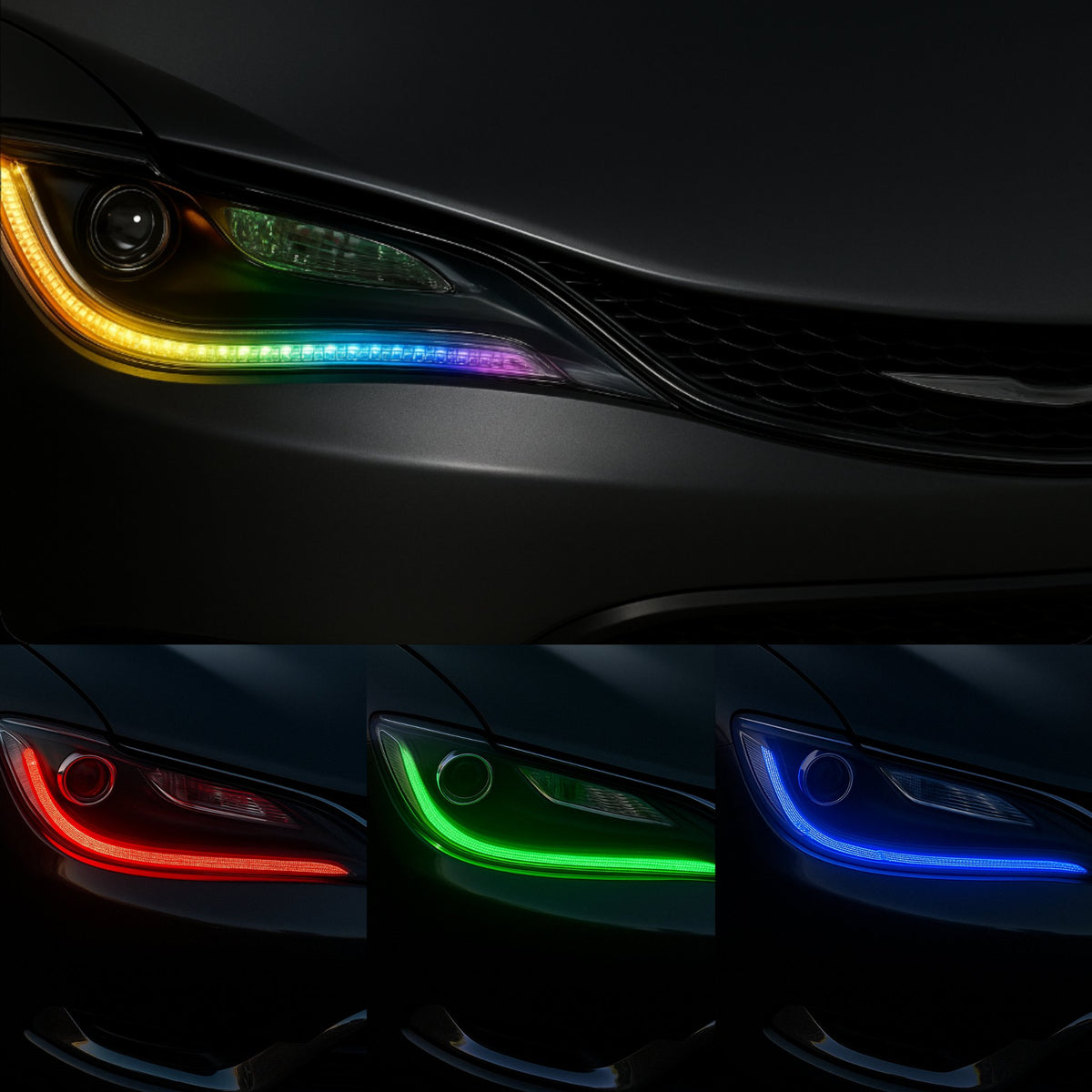 RGB Halo Kits Chrysler 200 Flow Series DRL Boards (2015-2017) - image 2
