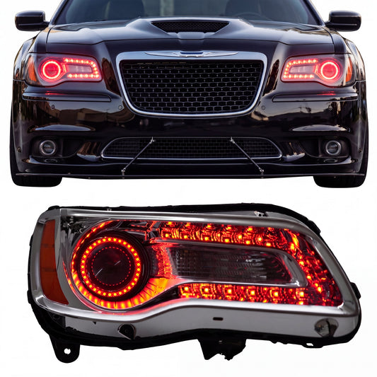 RGB Halo Kits Chrysler 300 Multicolor Flow Series DRL Boards (2011-2023)