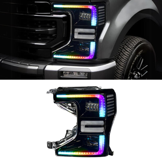 RGB Halo Kits Ford F-250/350 Super Duty Multicolor Flow DRL Boards (2020-2022)