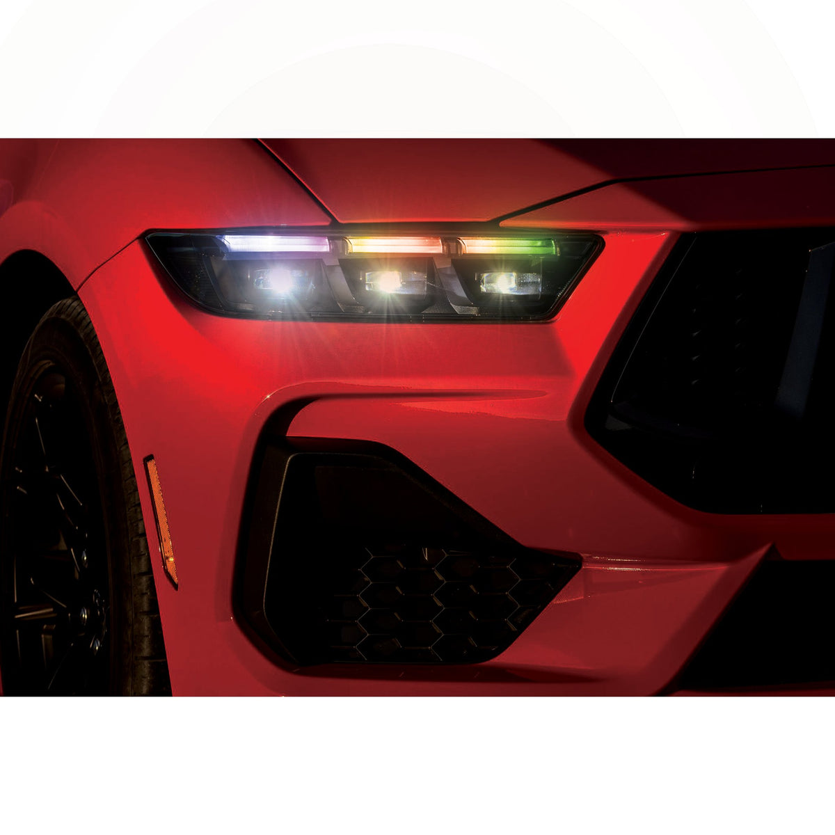 RGB Halo Kits Ford Mustang Multicolor Flow DRL Boards (2024+) - image 2