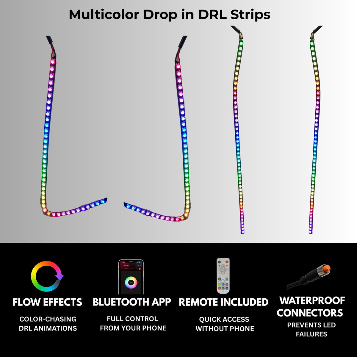 RGB Halo Kits Kia K5 Multicolor Flow DRL Boards (2021-2024) - image 2