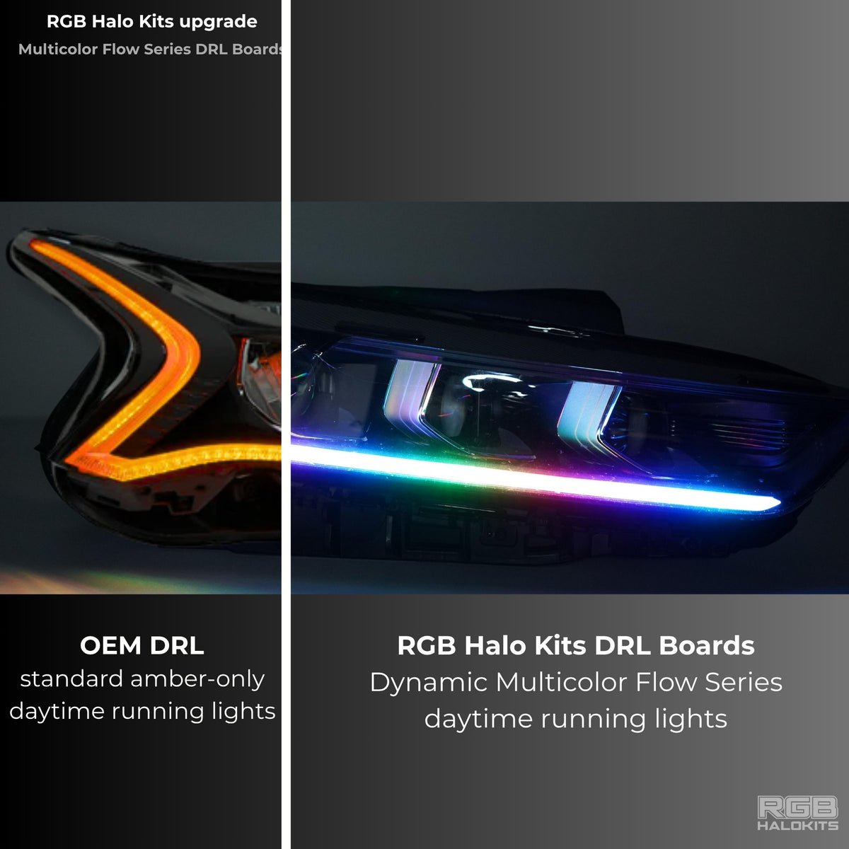 RGB Halo Kits Kia K5 Multicolor Flow DRL Boards (2021-2024) - image 3