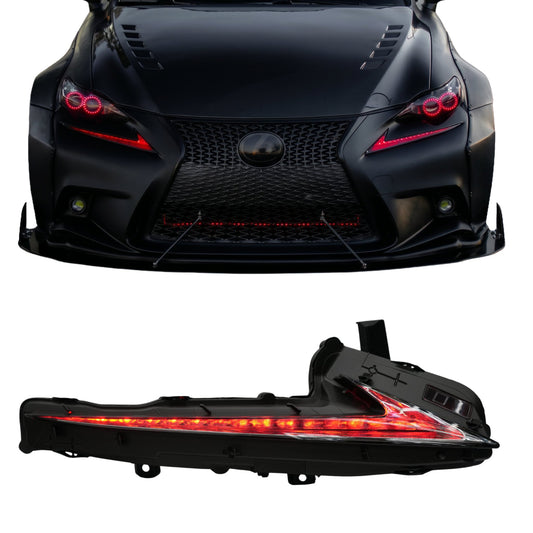 RGB Halo Kits Lexus IS Multicolor Flow Series DRL Boards (2014-2020)