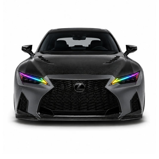 RGB Halo Kits Lexus IS Multicolor Flow Series DRL Boards (2021-2026)