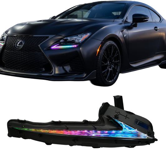 RGB Halo Kits Lexus RC Multicolor Flow Series DRL Boards (2015-2018)