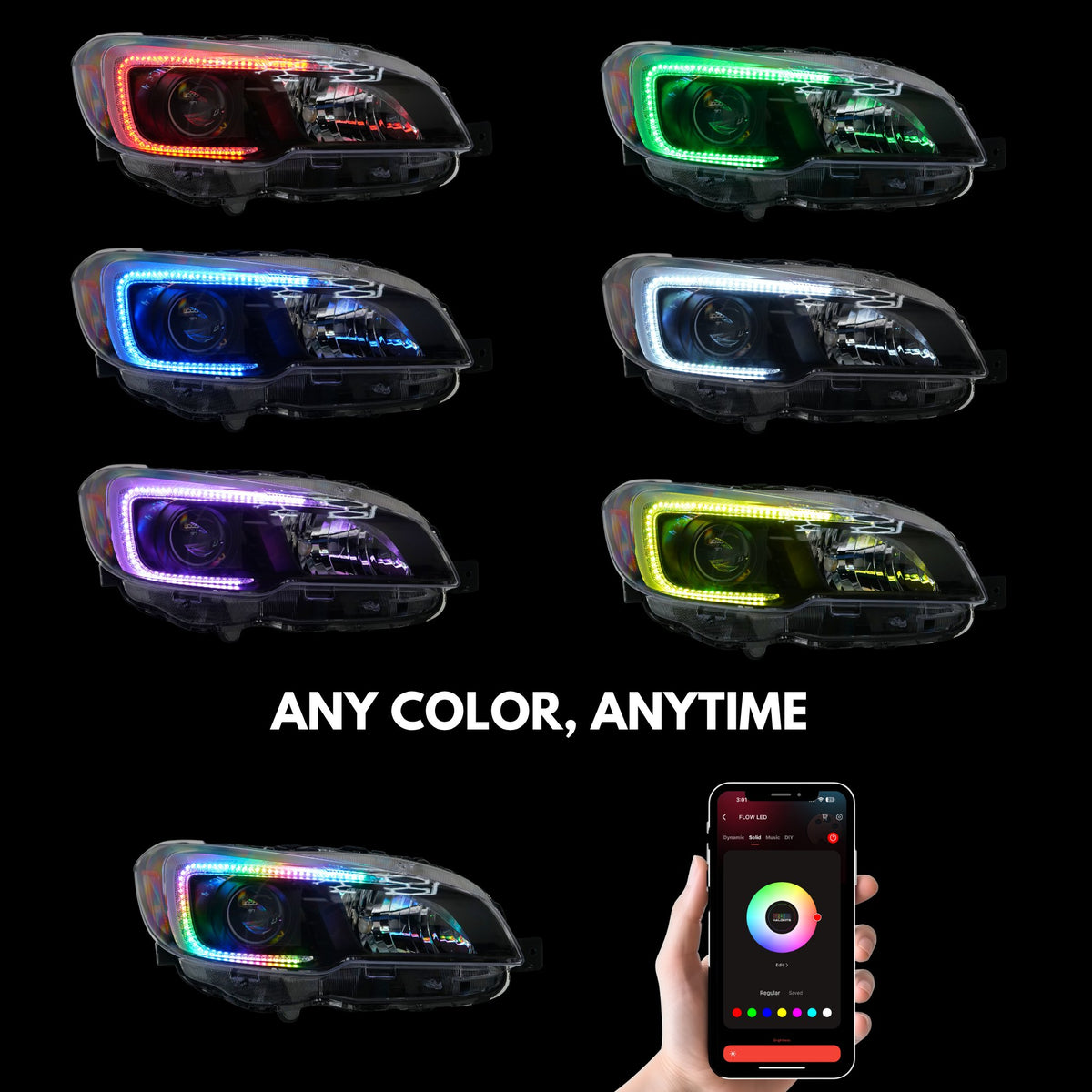 RGB Halo Kits Subaru WRX/STI Flow Series DRL Boards (2015-2021) - image 2