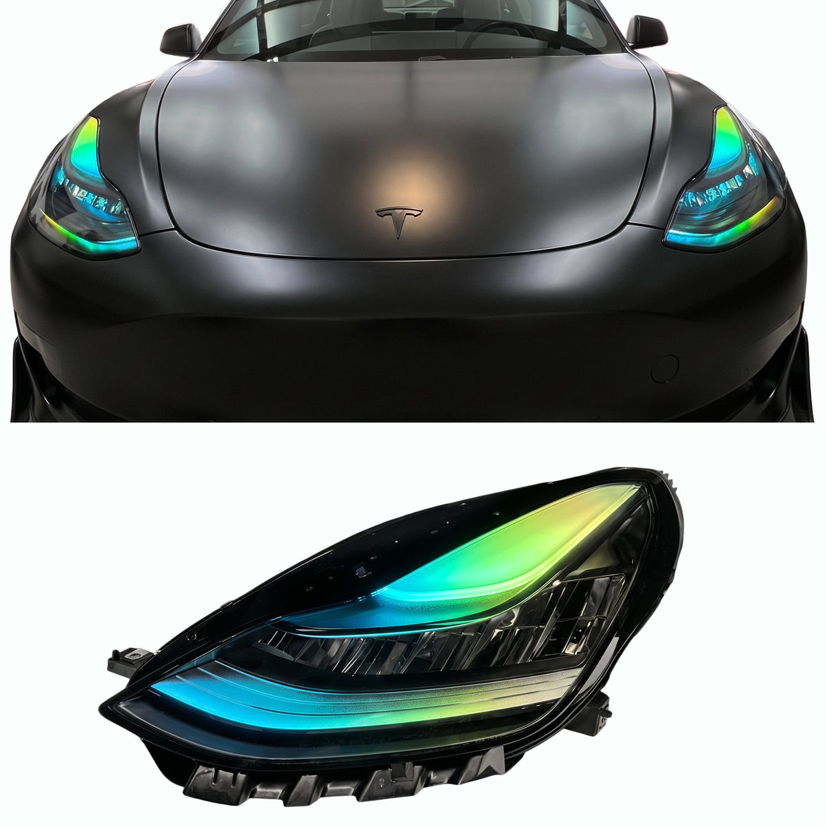 RGB Halo Kits Tesla Model 3 Multicolor DRL Boards (2017-2023)