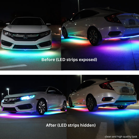 RGB Halo Kits Underglow Strip Hiding Kit