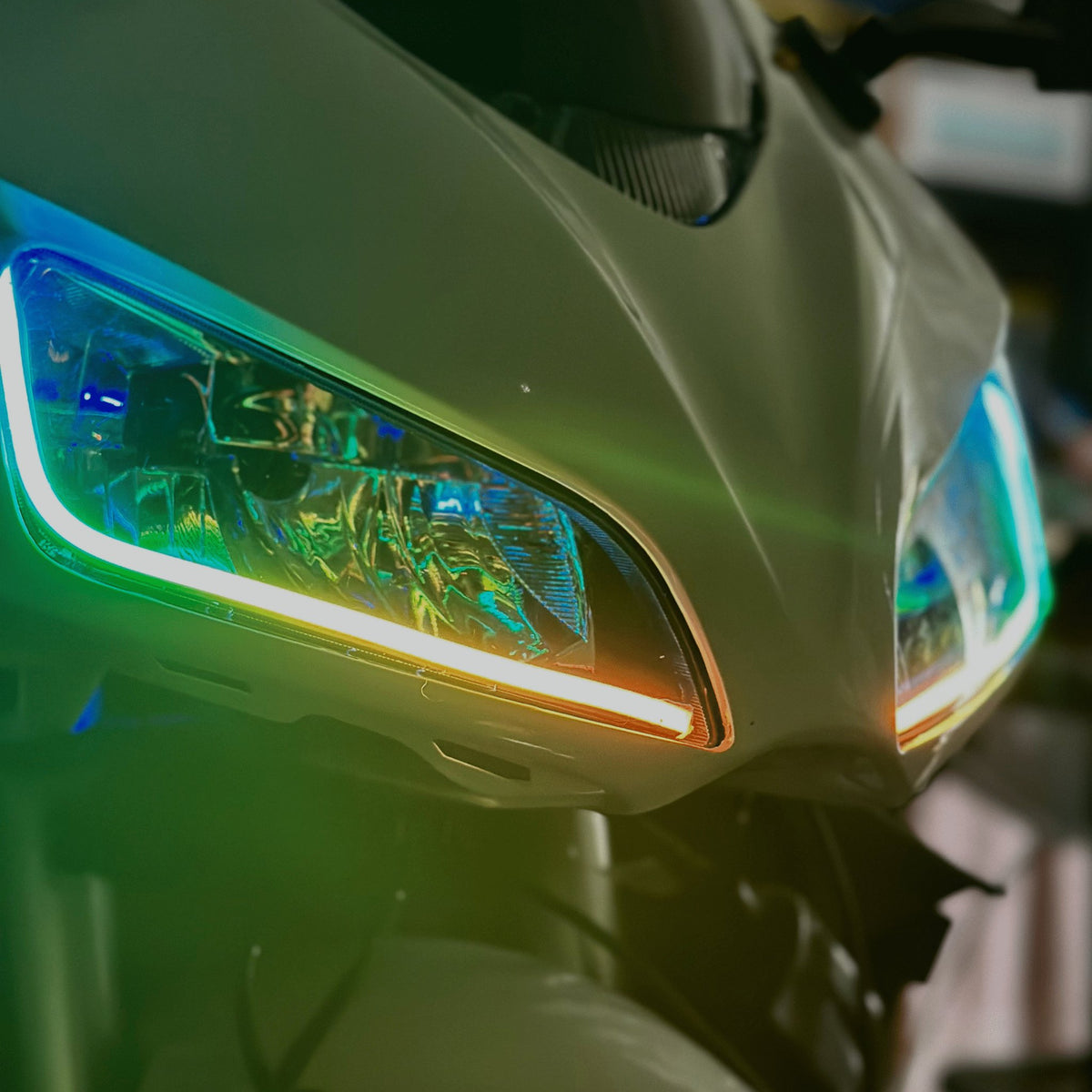 RGB Halo Kits Universal Side Emitting Flexible DRL Diffused Strips | Multicolor - image 2